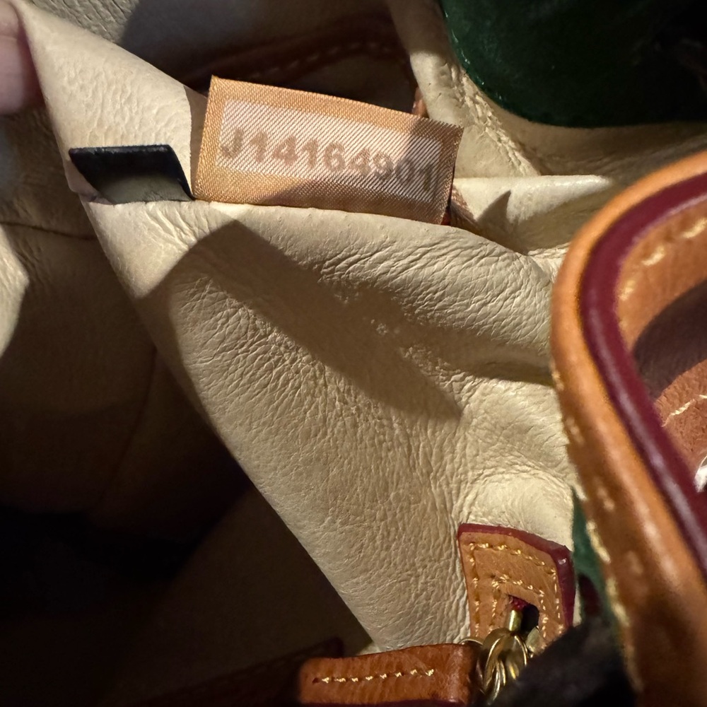 Dooney & Bourke Florentine Leather Mini Hattie Drawstring Crossbody Bag - Picture 12 of 13